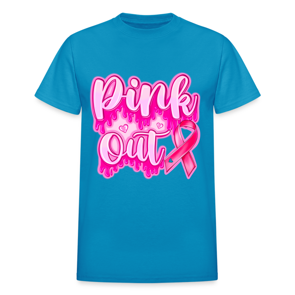 Pink OUT - turquoise