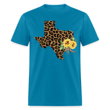 Load image into Gallery viewer, Leopard Texas Tee - turquoise
