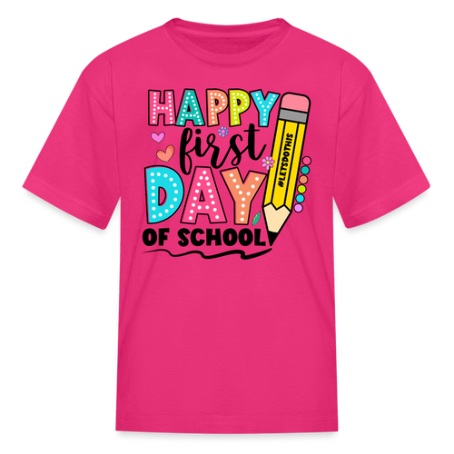 Kids' T-Shirt back to school - fuchsia