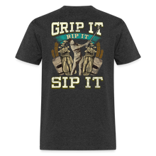 Load image into Gallery viewer, Grip it Rip it Sip it - heather black
