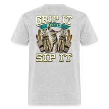 Load image into Gallery viewer, Grip it Rip it Sip it - heather gray
