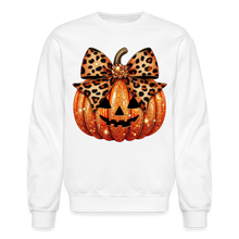 Load image into Gallery viewer, Pumpkin Leopard Bow - white
