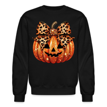 Load image into Gallery viewer, Pumpkin Leopard Bow - black
