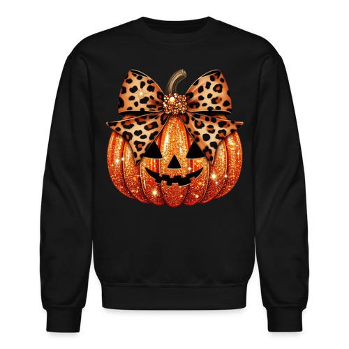 Pumpkin Leopard Bow - black