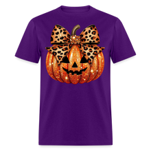 Load image into Gallery viewer, Pumpkin Leopard Bow - purple
