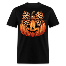 Load image into Gallery viewer, Pumpkin Leopard Bow - black
