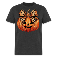 Load image into Gallery viewer, Pumpkin Leopard Bow - heather black
