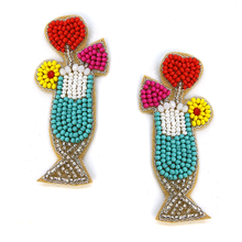 Load image into Gallery viewer, Daiquiri Beaded Earrings
