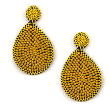 Load image into Gallery viewer, Solid Color Beaded Earrings
