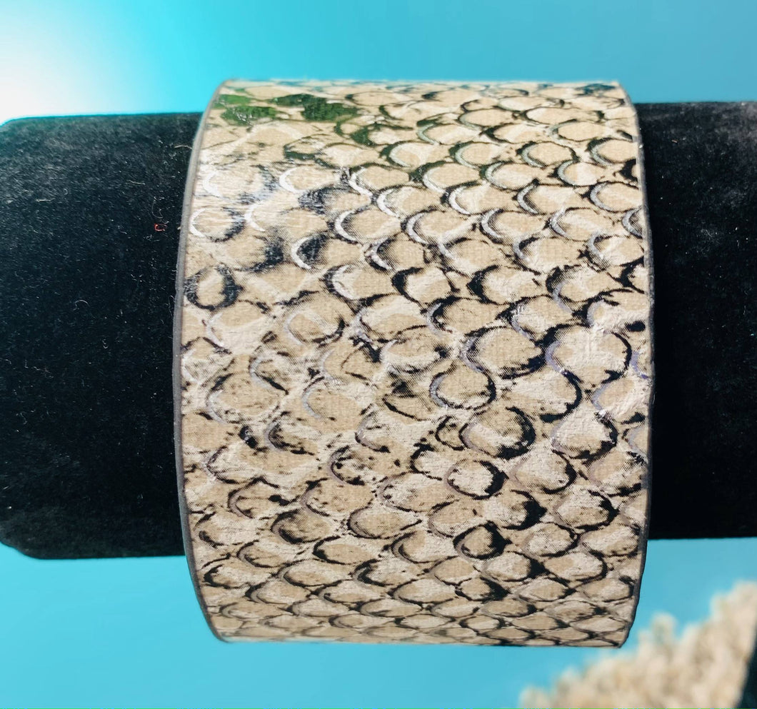 Snake Skin Cuff Bracelet