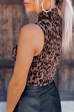 Load image into Gallery viewer, Leopard Print Mock Neck Bodysuit
