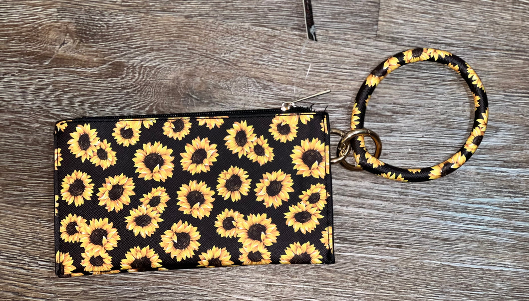 Sunflower Wristlet