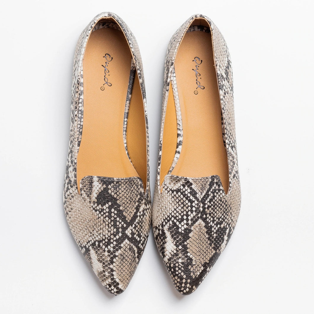 Snakeskin Flats