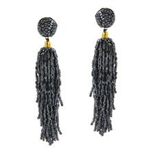 Load image into Gallery viewer, Fringe Seed Bead Black
