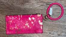 Load image into Gallery viewer, Acid Washed Cowhide Wristlet
