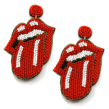 Load image into Gallery viewer, Rolling Stones Lip Earrings
