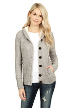 Load image into Gallery viewer, Grey Ribbed Knit Sweater
