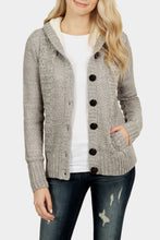 Load image into Gallery viewer, Grey Ribbed Knit Sweater
