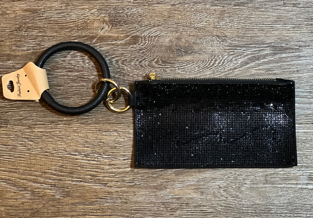 Black Stone Wristlet